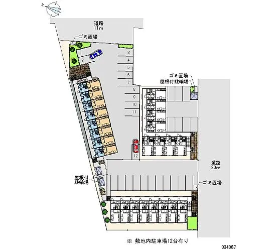 ★手数料０円★札幌市白石区菊水上町二条２丁目　月極駐車場（LP）